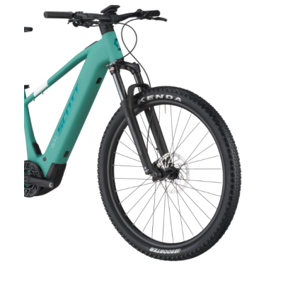 Vélo électrique VTT 29p alu - SCOTT 2025 Aspect eRide 910 Green 600 - Vert clair décor noir : 120mm