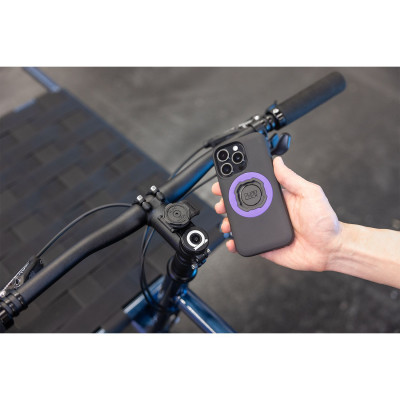 Support téléphone QUADLOCK pvc Stem Cap Bike Mount Pro noir