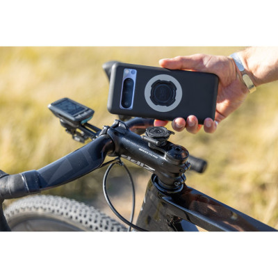 Support téléphone QUADLOCK pvc Stem Cap Bike Mount Pro noir