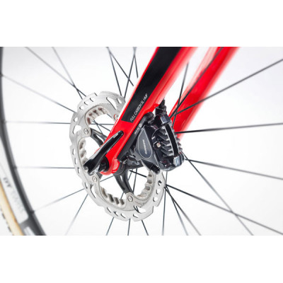 Vélo city gravel 700 alu - STEVENS 2026 Suprême Pro - Bleu Dark Navy Décor noir : 2x12v