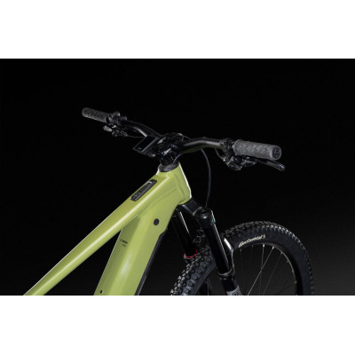 Vélo VTT électrique 29/27.5 alu - LAPIERRE 2026 Overvolt AM 5.8 800 - Vert Pistache décor noir: 170/160mm
