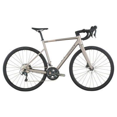 Vélo course 700 alu - SCOTT 2026 Speedster 20 - Gris Tungstène décor sable et chrome