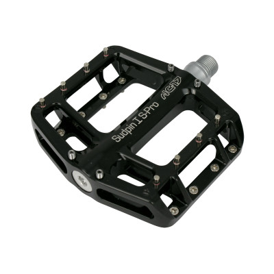 Pédales NC-17 alu bmx vtt plateforme SudPin I S-Pro noir décor argent