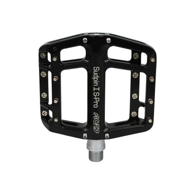 Pédales NC-17 alu bmx vtt plateforme SudPin I S-Pro noir décor argent