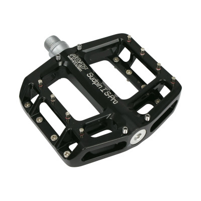 Pédales NC-17 alu bmx vtt plateforme SudPin I S-Pro noir décor argent