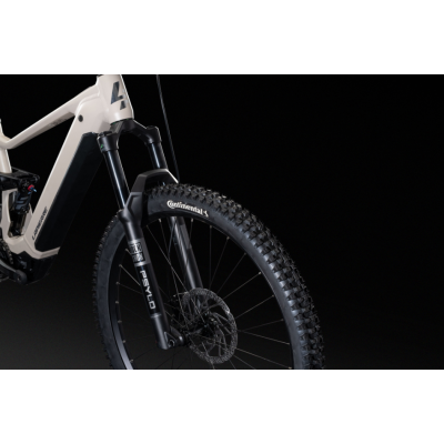 Vélo VTT électrique 29 alu LAPIERRE 2026 Overvolt TR 6.8 800 Beige Dry Stone décor noir