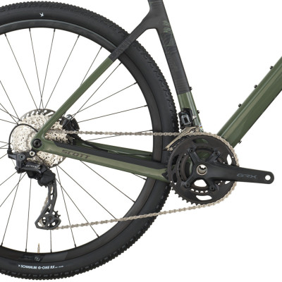 Vélo gravel 700 carbon - SCOTT 2026 Addict Gravel 40 - Wenge Green