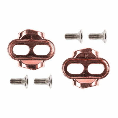 Cales pédales CRANKBROTHERS vtt Easy Cleat  6 ou 10 degrés Rose