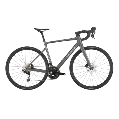Vélo course 700 carbone - SCOTT 2025 Addict 40 Slate Grey - Gris cendre décor argent: 2x12v