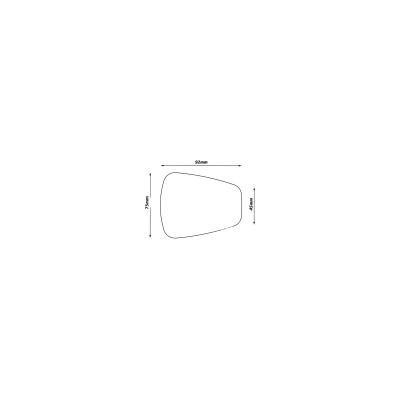 Rétroviseur ZEFAL composite Triangulaire Espion Z56 Gauche 90 Noire