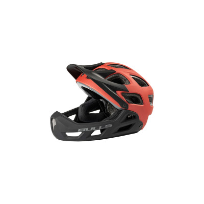 Casque intégral vtt - BULLS Whistler CG - noir décor gris et blanc