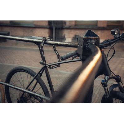 Antivol lame AXA pliable Fold Lite 100 noir support noir