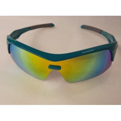 Lunettes enfants - RPJ Adventure - bleu turquoise décor orange