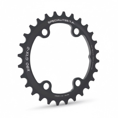 Plateau 80x4 TA alu gravel 10/11/12v GRX-2 Shimano intérieur compact noir