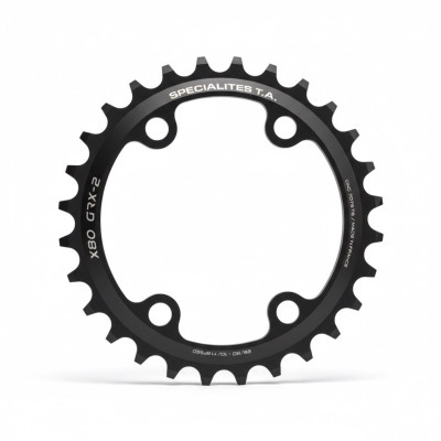 Plateau 80x4 TA alu gravel 10/11/12v X80 GRX-2 Shimano intérieur compact noir