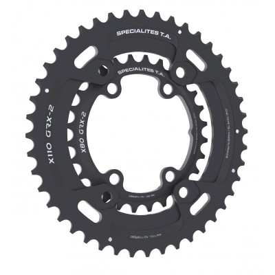 Plateau 80x4 TA alu gravel 10/11/12v X80 GRX-2 Shimano intérieur compact noir