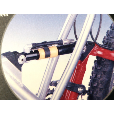 Pompe TOPEAK pour amortisseur PropShock pliante noir décor jaune