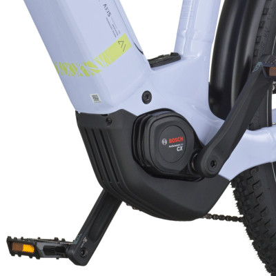 Vélo électrique urbain unisexe 28/29p alu - SCOTT 2026 Axis 20 Wave USX 600 - Gris Nuit mat décor argent et noir : 63mm