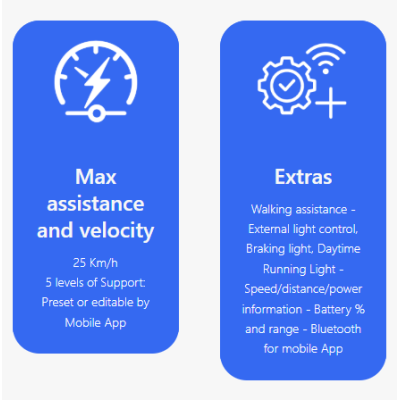 Vélo électrique vtc unisexe 26p alu - ATALA 2026 Cult 8.5 26 G2 522 - Blanc décor noir et gris : 60mm