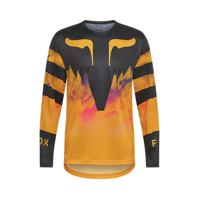 Maillot manches longues - FOX Ranger LS Kairos - orange décor noir