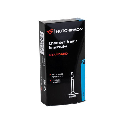 Chambre à air HUTCHINSON route Course Road 60 25/30 butyl noire