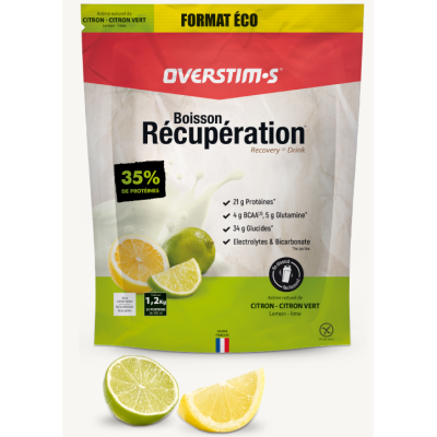 Boisson de récupération - OVERSTIM'S Elite - Citron-citron-vert - Sachet de 1.2 kg.
