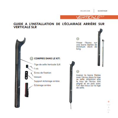 Feu arrière WILIER usb Verticale SLR 20 noir