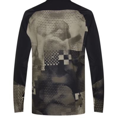 Maillot manches longues - FOX Flexair Ascent Pulse - marron sable décor noir