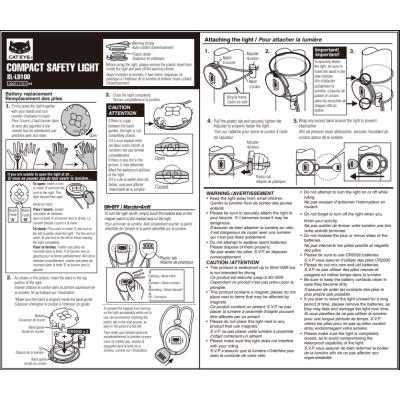 Feu avant CATEYE sécurité LD 100 Blanc, pour la marche, la course à pied,