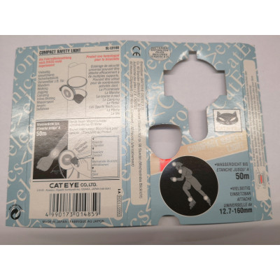 Feu avant CATEYE sécurité LD 100 Blanc, pour la marche, la course à pied,