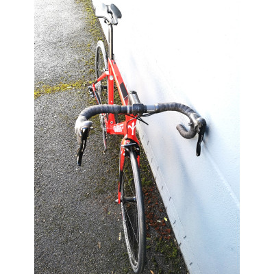 Vélo course 700 carbon - WILIER 2021 Cento 10 SL Rim - rouge brillant décor noir et blanc : 2x12v 50x34/11x32