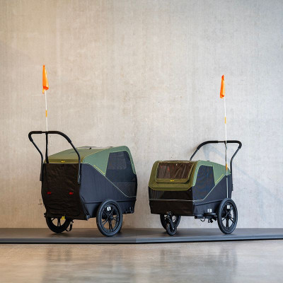 Remorque animaux XLC BS-C12 Dog 16 pour animaux petis et moyens