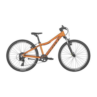 Vélo VTT enfant 9 à 12 ans alu 24p - SCOTT 2024 Scale 24 - Orangé mat décor noir : 50mm