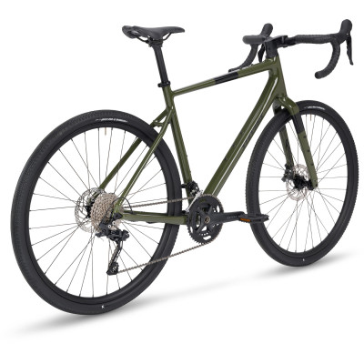 Vélo gravel 700 alu - STEVENS Gavere Eco - Khaki vert brillant Décor noir: 2x10v
