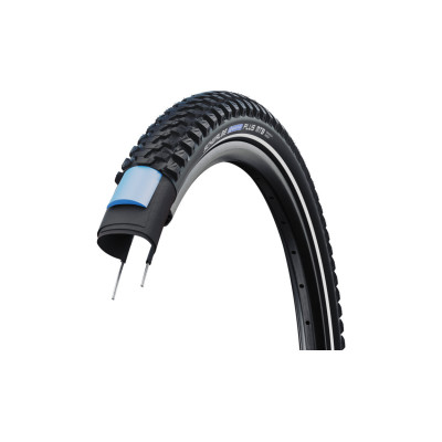 Pneu 29p SCHWALBE vtt Marathon Plus MTB HS438 E50 noir flancs noirs