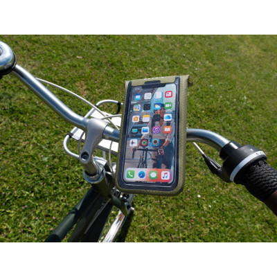 Etui téléphone HAPO-G support SmartPhone Etanche tactile kaki