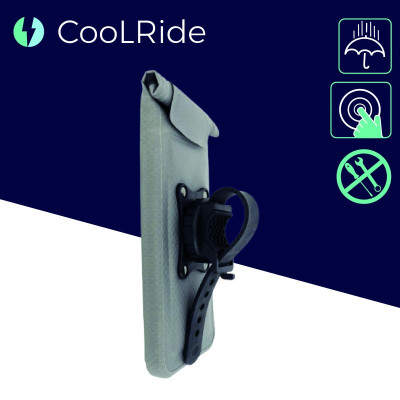 Etui téléphone HAPO-G support SmartPhone Etanche tactile gris