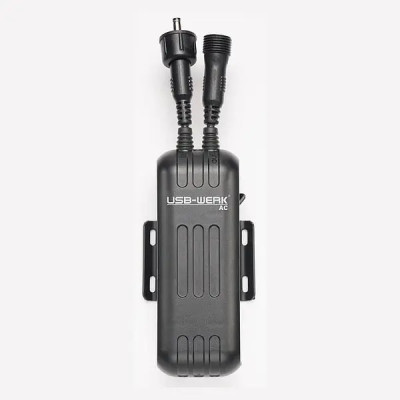 Chargeur USB sur moyeu dynamo - BUSCH+MULLER Usb-Werk - noir