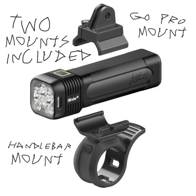 Eclairage avant KNOG usb Blinder Pro 1400 Front noir