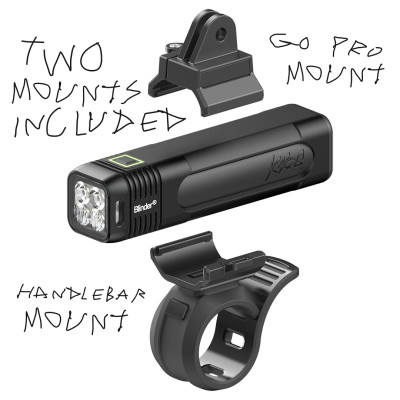 Eclairage avant KNOG usb Blinder Pro 1000 Front noir