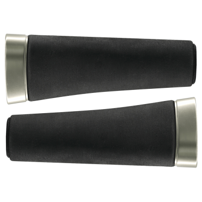 Poignées de guidon ROYAL mousses Nivo Gel Ergo noire embout chrome