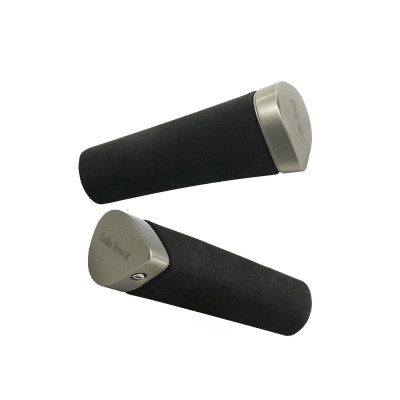 Poignées de guidon ROYAL mousses Nivo Gel Ergo noire embout chrome