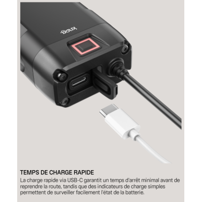 Eclairage avant KNOG usb Blinder X 1800 noir
