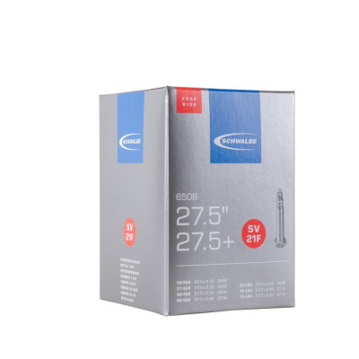Chambre à air SCHWALBE vtt Standart SV21F 27.5 Plus butyl noire,
