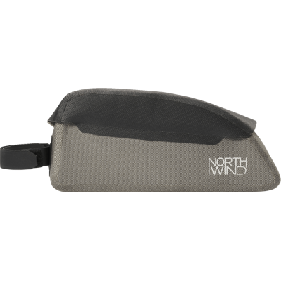 Sacoche avant Bike Packing NORTHWIND sur cadre Grinder TTB étanche gris/noir