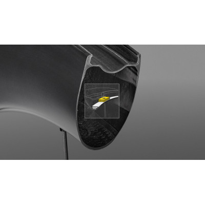 Roues à pneu 700 MAVIC route Comète 50 CL noire