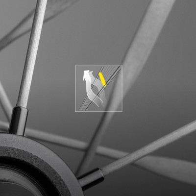 Roues à pneu 700 MAVIC route Comète 50 CL noire