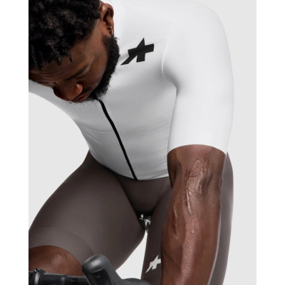 Maillot manches courtes - ASSOS Mille GT S11 Evo - blanc décor noir