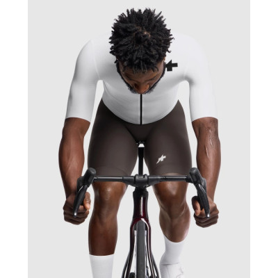 Maillot manches courtes - ASSOS Mille GT S11 Evo - blanc décor noir