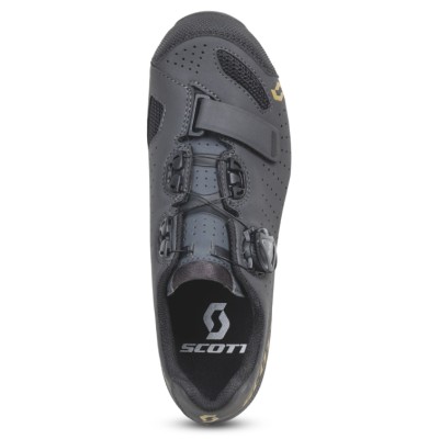 Chaussures vtt et gravel - SCOTT Mtb Comp Boa - gris décor or et noir
